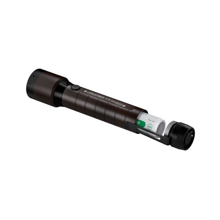 Torcia LED Lenser P7R | Torcia Potente Fino A 1000 Lumen, Ricaricabile 18650, 3 Livelli Luminosità