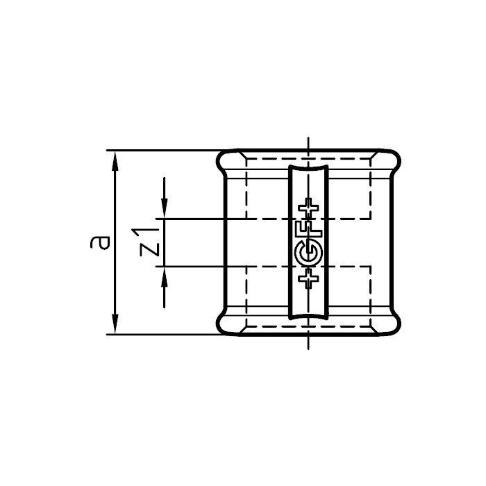 Manicotto Acciaio Inox 304 Mono Parete FF Diam. 80
