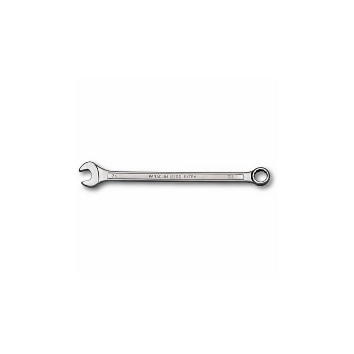 AB Tools Chiave Combinata Metrica Extra Lunga, 46 Mm, Anello Bi-esagonale, Angolo 15°, In Acciaio C R V Per Massima Resistenza