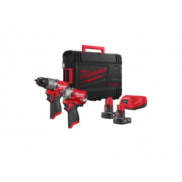 MILWAUKEE KIT TRAPANO + AVVITATORE M12 FPP2H2-402X