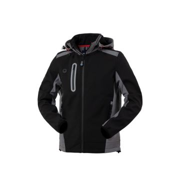 ROSSINI GIUBBOTTO SOFTSHELL SMARTY NERO CON CAPPUCCIO