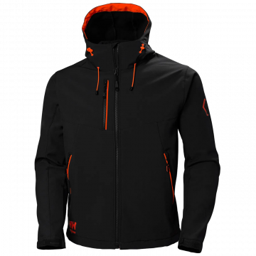 HELLY HANSEN GIACCA CHELSEA EVOLUTION SOFTSHELL NERO CON CAPPUCCIO