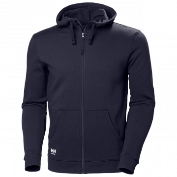 HELLY HANSEN FELPA MANCHESTER BLU NAVY ZIP INTERA CON CAPPUCCIO