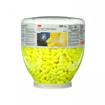 3M E-A-RSOFT YELLOW NEONS INSERTI MONOUSO PD-01-002, BOCCIONE DA RICARICA, 500 PAIA