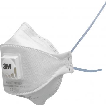 3M AURA RESPIRATORE ANTIPARTICOLATO, FFP2, CON VALVOLA, 9322+