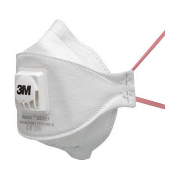 3M AURA RESPIRATORE ANTIPARTICOLATO, FFP3, CON VALVOLA, 9332+