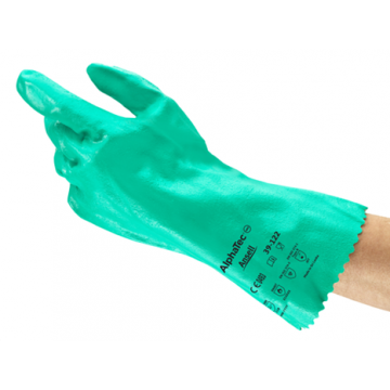ANSELL GUANTI ALPHATEC 39-122 VERDE NITRILE EX SOL-KNIT
