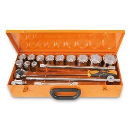 US PRO Tools Set Di Prese Basse 17pz 3/8 Dr, Presa 6 Punti 8-24mm - Foto 2