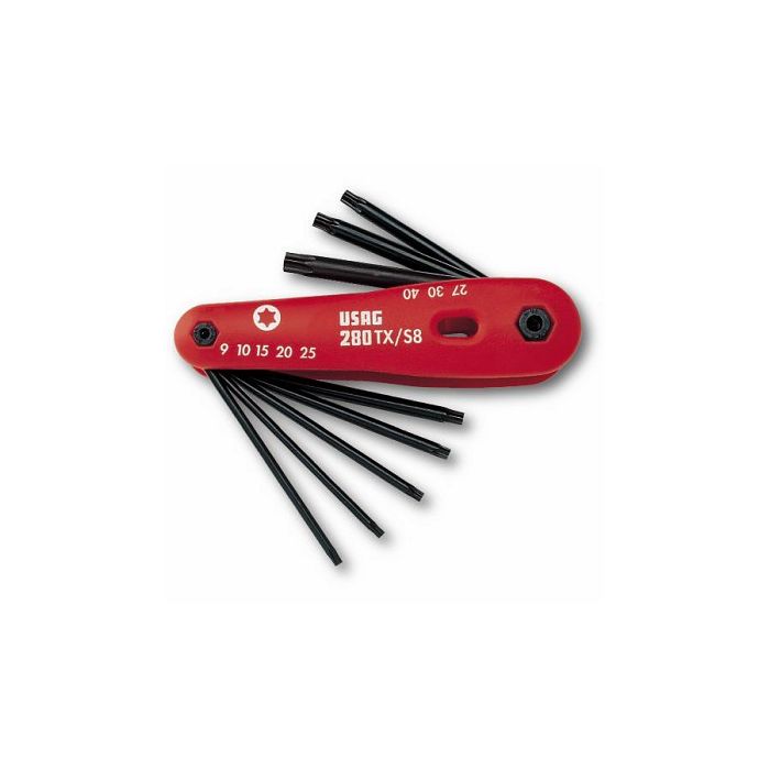 USAG 280 TX/S8 SERIE CHIAVI TORX MASCHIO 8PZ