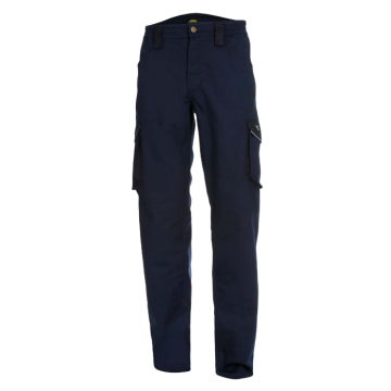 Diadora Pantalone Cargo Donna Athena – Slim Comfort, Tasche Laterali, Dettagli Rifrangenti, Tripla Cucitura