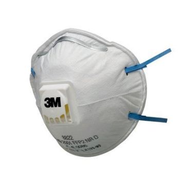 3M RESPIRATORE POLVERI 8822 FFP2 C/VALVOLA SERIE 8000