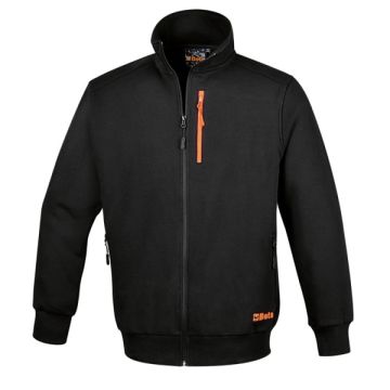 BETA FELPA ZIP LUNGA 7664N NERA 280 GR