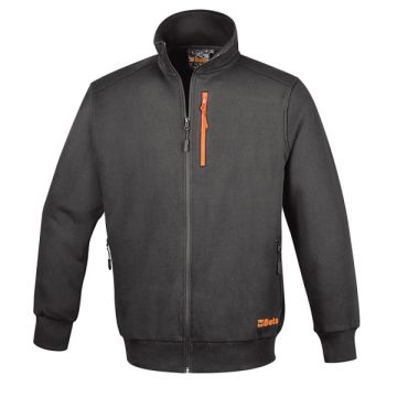 BETA FELPA ZIP LUNGA 7664G GRIGIA 280 GR