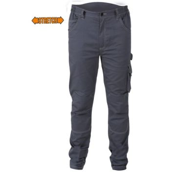BETA PANTALONE SLIM FIT 7830ST GRIGIO TWILL 250GR STRETCH