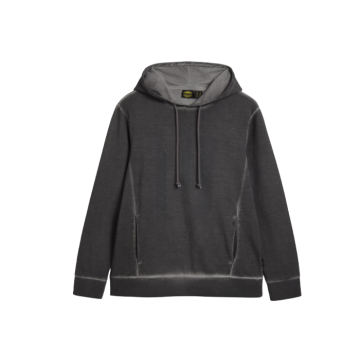 DIADORA FELPA HOODIE URBAN C/CAPPUCCIO GREY QUIET SHADE 100% COTONE