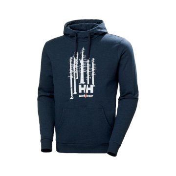 HELLY HANSEN FELPA LOGO BLU NAVY