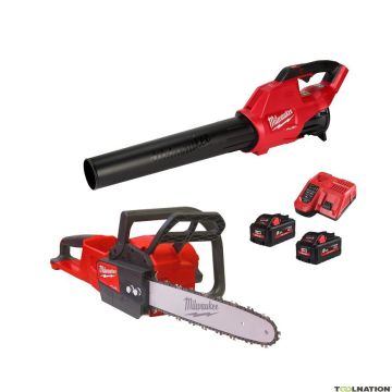 MILWAUKEE KIT M18 FPP20P2-802 SOFFIATORE + MOTOSEGA 2 BATTERIE 18V 8AH