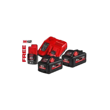 KIT ENERGY M18 HNRG-552  3 BATTERIE + CARICABATTERIE