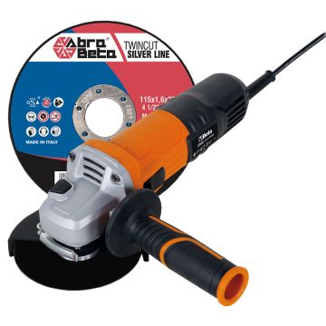 KIT 300 DISCHI 115 D.22,23 A46Q INOX/ACCIAIO + SMERIGLIATRICE 750W