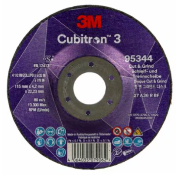 3M DISCO CUBITRON 3 T27 115MM PER INOX