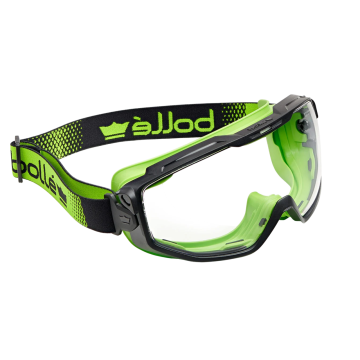 BOLLE' OCCHIALE UNIVERSAL GOGGLE A MASCHERINA LENTE TRASPARENTE NERO/VERDE