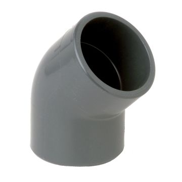 FIP GOMITO 45° HIV PVC-U INCOLLAGGIO F