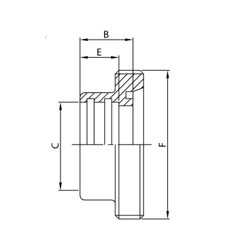 BOCCHETTONE MR-101D A304L FILETTATO