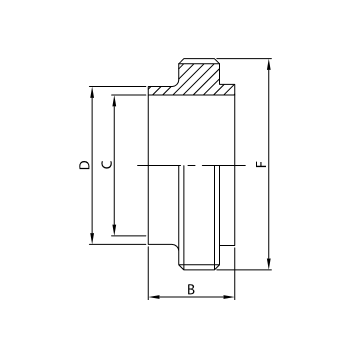 BOCCHETTONE SR-102I A316L FILETTATO ISS IDF