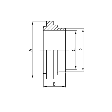 BOCCHETTONE SR-112I A316L LISCIO ISS IDF
