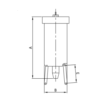 CILINDRO PNEUMATICO SE-7C4L VERTICALE A304L