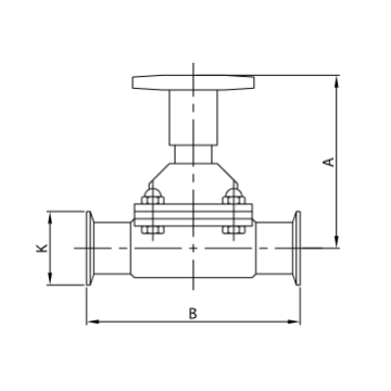 VALVOLA MEMBRANA SM-57KTLL A316L LL