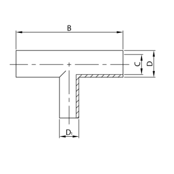 TEE RIDOTTO EL-220D A304L