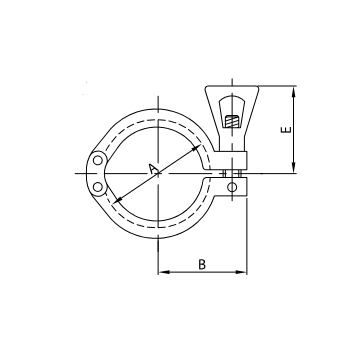MORSETTO DOPPIO DIN DN10/20 ISO DN10/15 A304L
