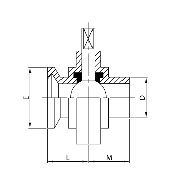 VALVOLA FARFALLA ENO 721E DN100 A304L