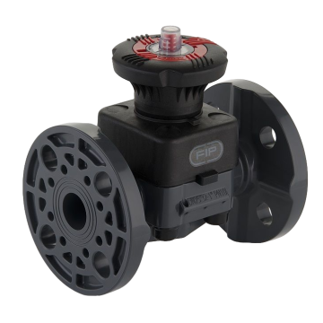 FIP VALV.MEMBRANA DKOV PVC-U DN40 FLANGIATA PTFE