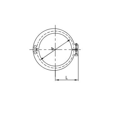 MORSETTO DOPPIO K12HP DN25 304L CLAMP ALTA PRESSIONE