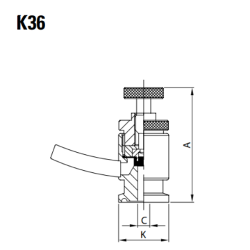 RUBINETTO PRELIEVO K36 1/2" 316L SANITARIO