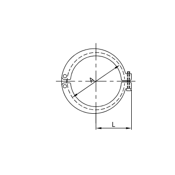 MORSETTO DOPPIO ISO DN125 A304L