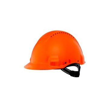 3M ELMETTO G3000CUV-OR ARANCIO VENTILATO BARDATURA PLASTICA