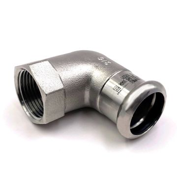 RM GOMITO MISTO 90° F A316L OR EPDM NERO