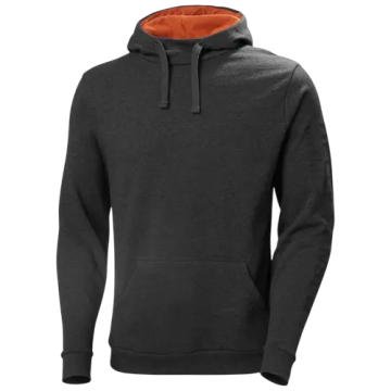 HELLY HANSEN FELPA CLASSIC LOGO NERA CON CAPPUCCIO