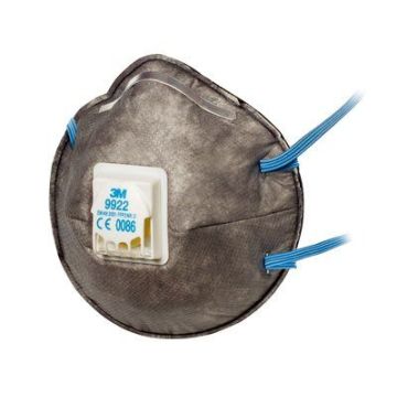 3M RESPIRATORE OZONO 9922 FFP2 C/VALVOLA SERIE 9000