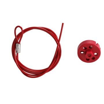 BRADY BLOCCAGGIO PRO-LOCK+CAVO 1,5MT PP ROSSO