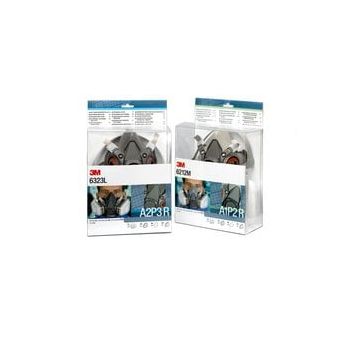 3M KIT SEMIMASCHERA+FILTRI  6212M A1P2 COMPLETA DI: