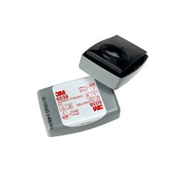 3M FILTRO POLVERI 6038 CLASSE P3 SERIE 6000 C/CARBONI ATTIVI