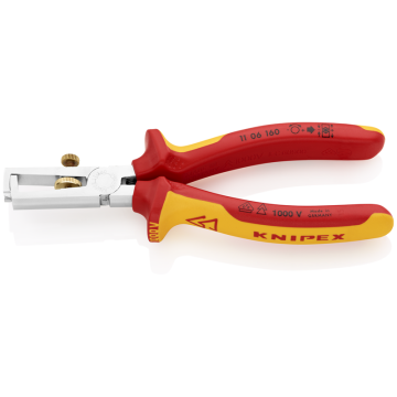 KNIPEX PINZA SPELACAVI 160 MANICI ISOLATI 1000V BICOMPONENTE