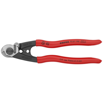 KNIPEX CESOIE PER CAVI ACCIAIO 190 FORGIATO MANICI RESINA
