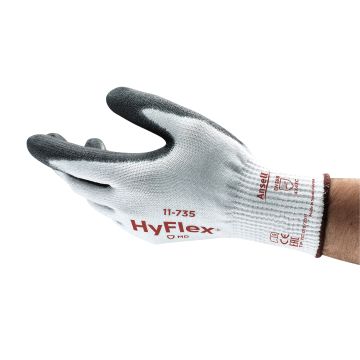 ANSELL GUANTI HYFLEX 11-735 BIANCO-NERO INTERCEPT RIVEST.PU