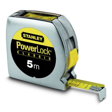 STANLEY FLESSOMETRO POWERLOCK MT 5 LETTURA DIRETTA