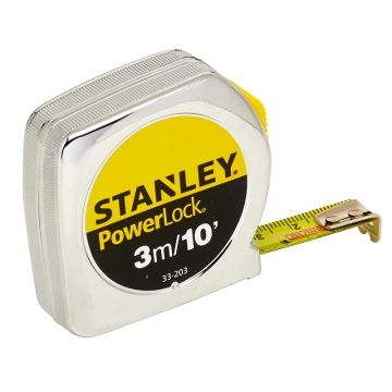 STANLEY FLESSOMETRO POWERLOCK POLLICI/MM